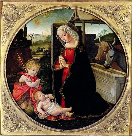 Madonna and Child with St. John the Baptist from Domenico (Domenico Bigordi) Ghirlandaio