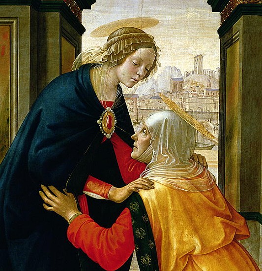 The Visitation, 1491 (detail of 192460) from Domenico (Domenico Bigordi) Ghirlandaio