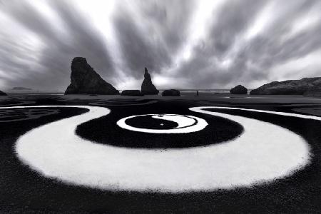 YingYang Sand Picture