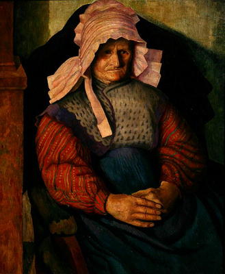 Mrs Box, 1919 (oil on canvas) from Dora Carrington