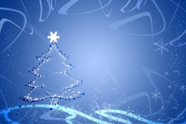 blaue illustration zu weihnachten from Doreen Salcher