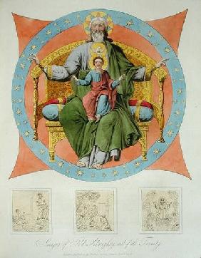 Images of God Almighty and of the Trinity from the Cathedral of the Assumption, Moscow, plate 14 fro