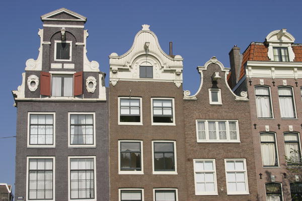 Gabled houses, (photo)  from Dutch School