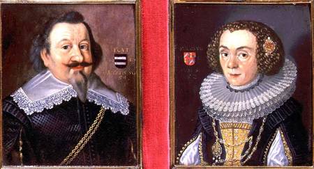Portrait of a Man and his Wife from Dutch School
