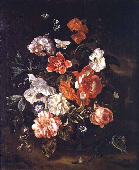 Still Life of Flowers in a Vase from Dutch School