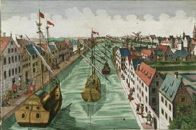 View of the Kettel Gate in Delft (engraving)
