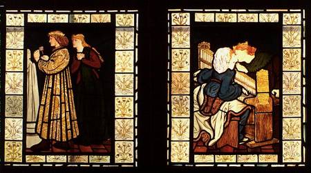 Honeymoon of King Rene of Anjou, by Burne-Jones and Dante G. Rossetti from E. Rossetti