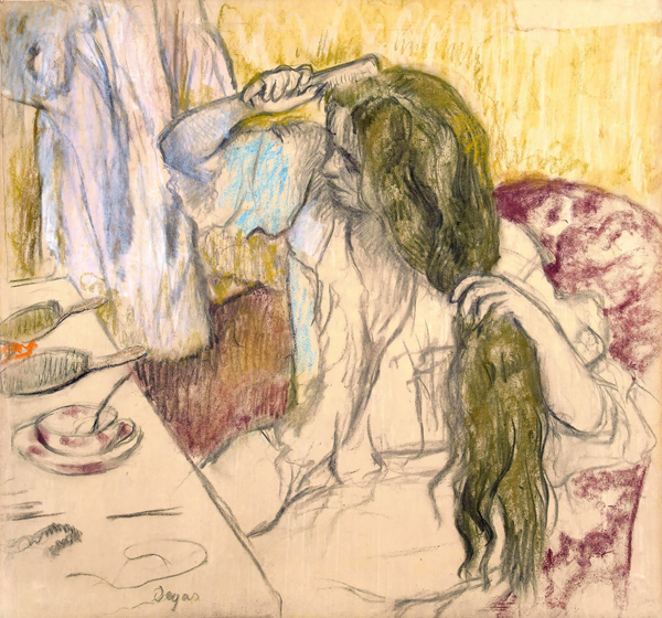 Woman at her Toilette from Edgar Degas