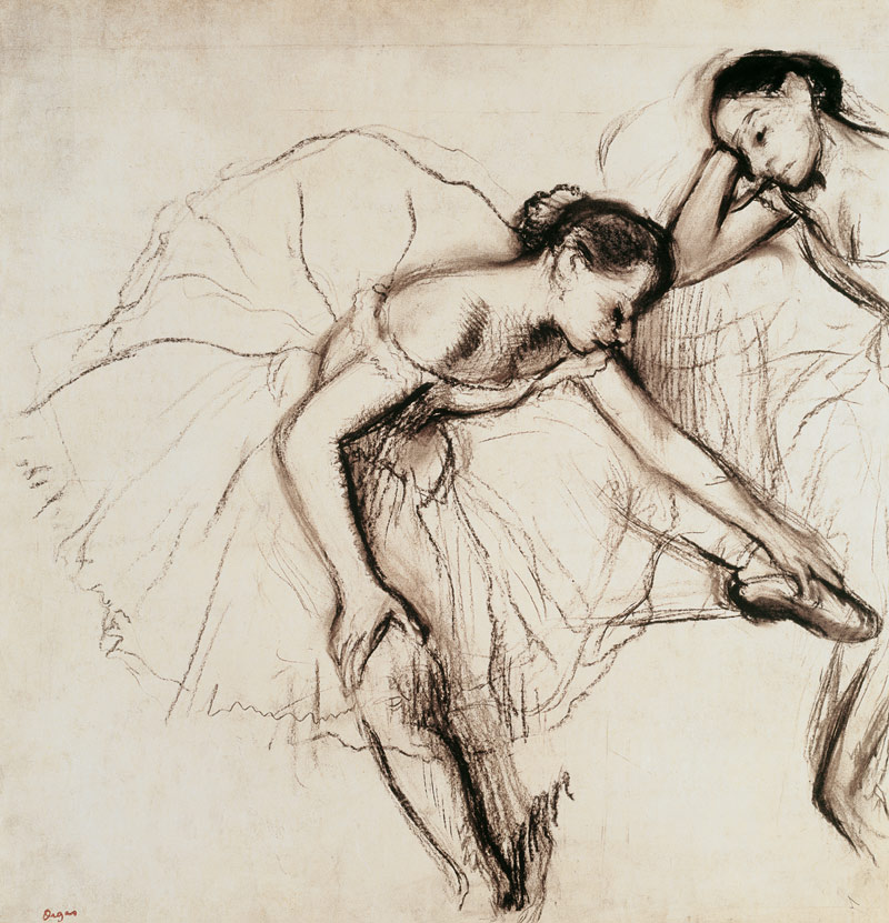 Two Dancers Resting from Edgar Degas