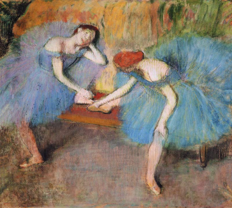 Two Dancers at Rest or, Dancers in Blue from Edgar Degas