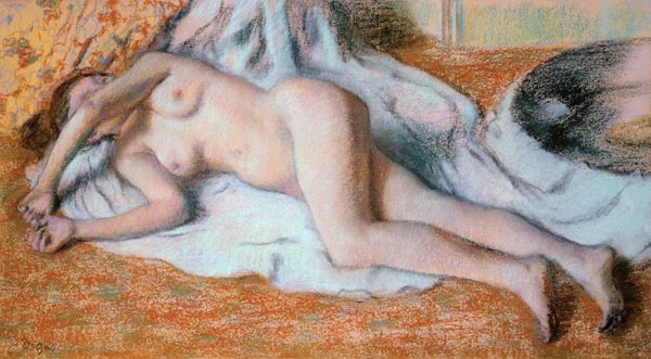 After the Bath or, Reclining Nude from Edgar Degas