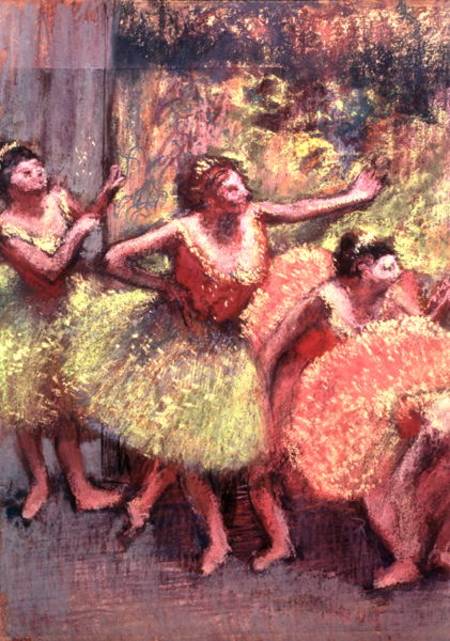 Dancers in Lemon and Pink from Edgar Degas