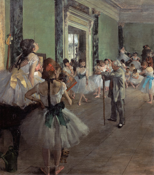 The dance class from Edgar Degas