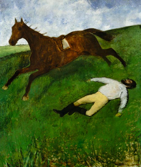 The jockey brought down. from Edgar Degas