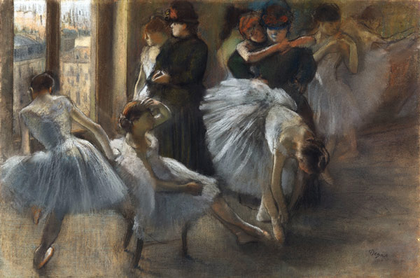 Le Foyer de l'Opera. Preparation for the Class from Edgar Degas