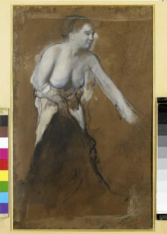 Young woman at her toilet from Edgar Degas