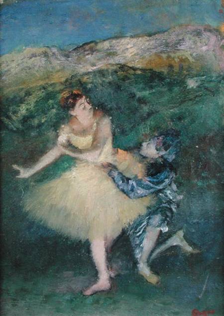 Harlequin and Colombine from Edgar Degas