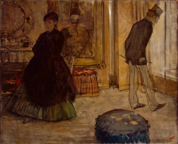 Interior with Two Figures from Edgar Degas