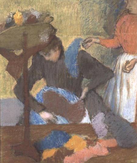 At the Milliner's from Edgar Degas