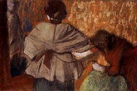 At the milliner from Edgar Degas
