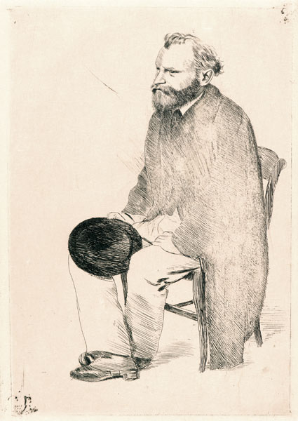 Portrait of the artist Édouard Manet (1832-1883) from Edgar Degas