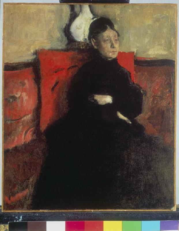 Portrait of the duchess of Montejasi-Cicerale, the aunt of the artist. from Edgar Degas