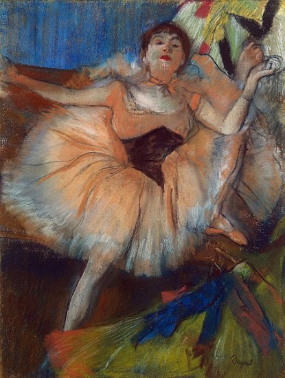 Seated Dancer, 1879-80 (pastel on cardboard) from Edgar Degas