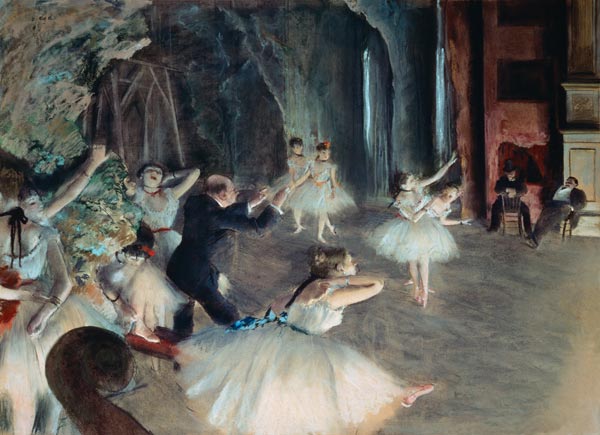 Stage rehearsal from Edgar Degas