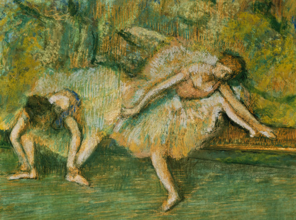 Dancers on a Bench from Edgar Degas