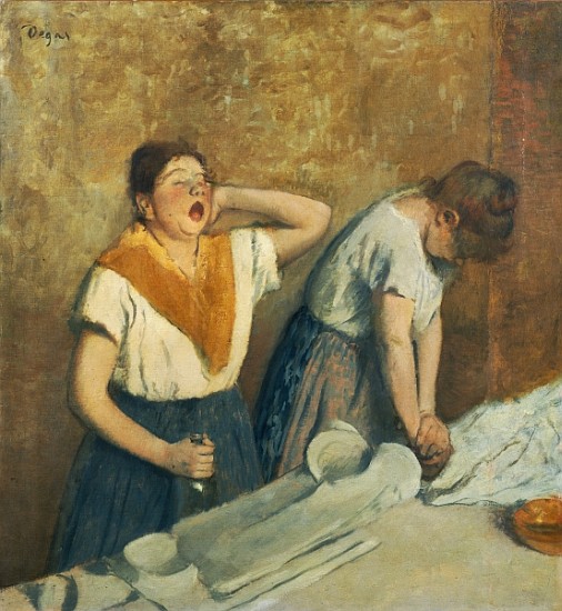 The Laundresses (The Ironing) c.1874-76 from Edgar Degas