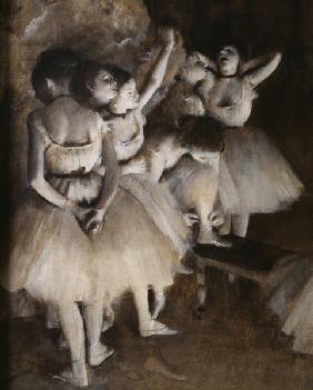 Ballet rehearsal on stage