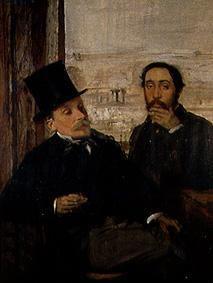 Edgar Degas and Evariste de Valernes.