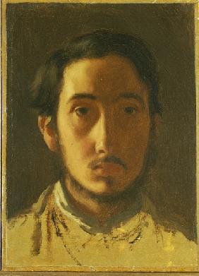 Self Portrait, c.1857 (oil on paper laid down on canvas)