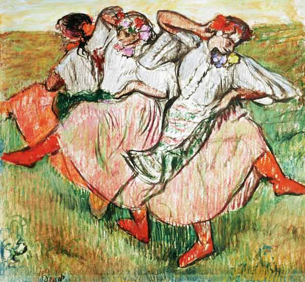 Three Russian Dancers from Edgar Degas