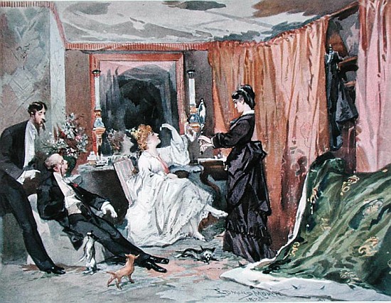 The Dressing Room of Hortense Schneider (1833-1920) at the Theatre des Varietes from Edmond Morin