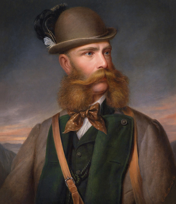 Portrait of Franz Joseph I of Austria in Hunting Dress from Edmund Mahlknecht