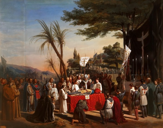 Funeral of Godfrey of Bouillon in Jerusalem, 23rd July 1100 from Edouard Cibot