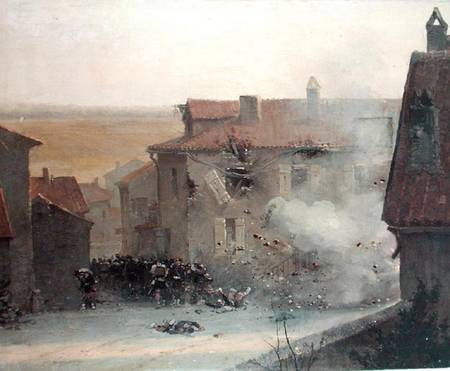 A War-torn Village from Edouard Detaille