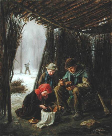 The Woodcutter's Meal from Edouard Frère