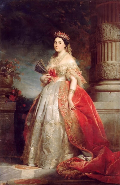 Mathilde Laetitia Wilhelmine Bonaparte, Princesse Française (1820-1904) from Edouard Louis Dubufe