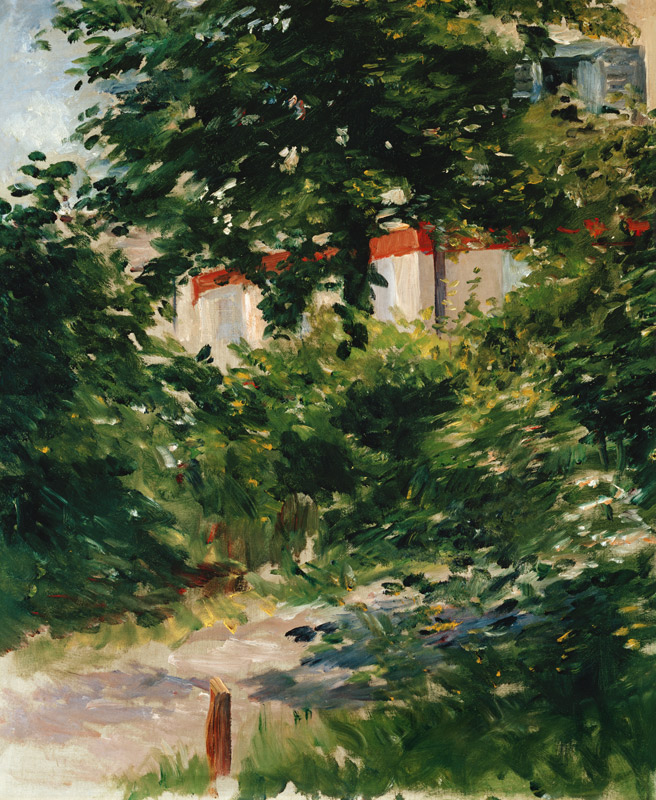 Avenue in the garden of Rueil from Edouard Manet