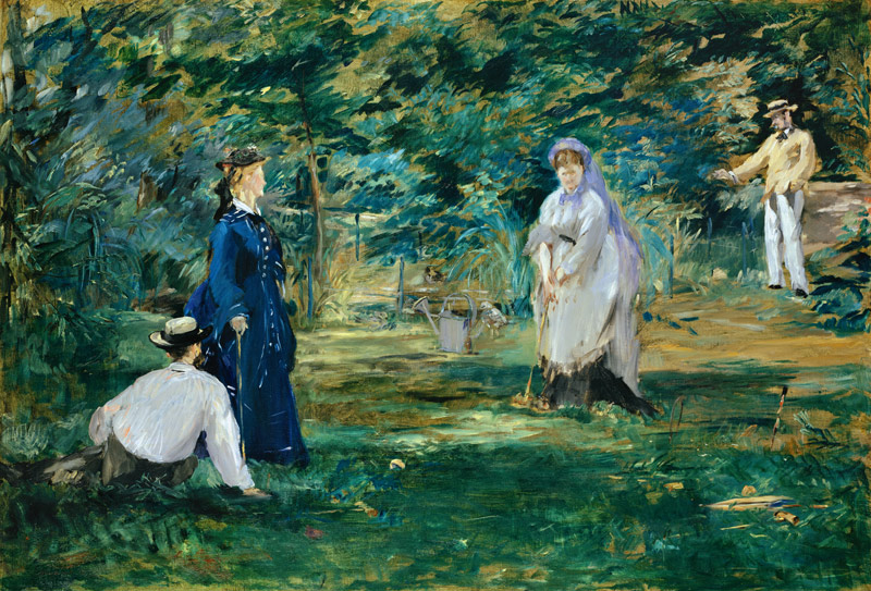 A Game of Croquet from Edouard Manet