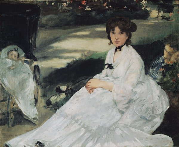 In the garden from Edouard Manet