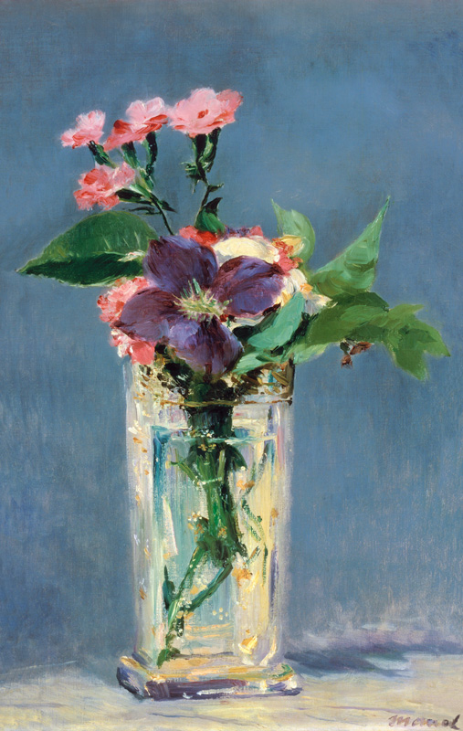 Clematis in a Crystal Vase from Edouard Manet