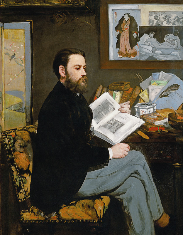 Portrait of Emile Zola (1840-1902) from Edouard Manet