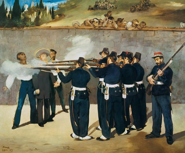 The shooting emperor Maximilian of Mexico from Edouard Manet
