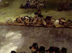 The Erschiessung emperors of Maximilian of Mexico. Detail: Spectator from Edouard Manet