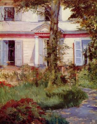 House in Rueil from Edouard Manet