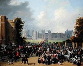 The Arrival of Louis-Philippe (1773-1850) at Windsor Castle, 8th October 1844