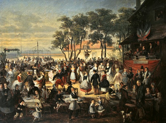 A Fete at Saint-Cloud c. 1860 from Edouard Vaumort